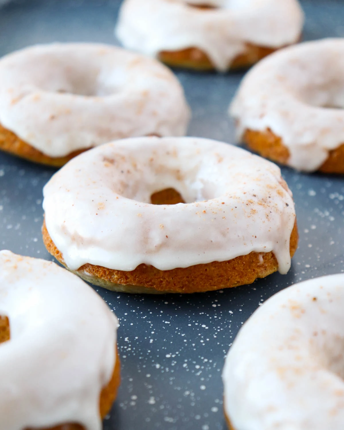 Baked Eggnog Donuts