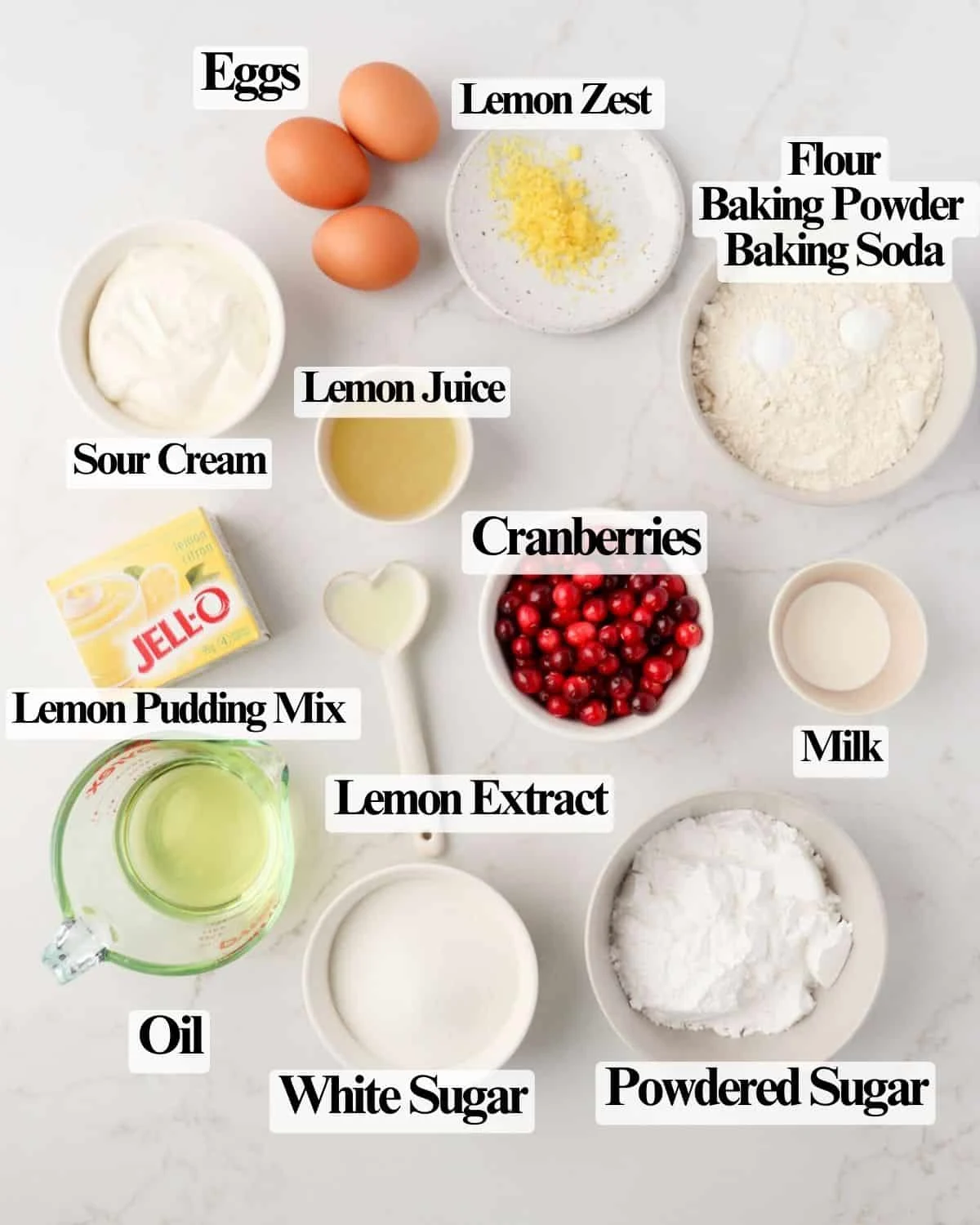 Lemon Cranberry Muffins