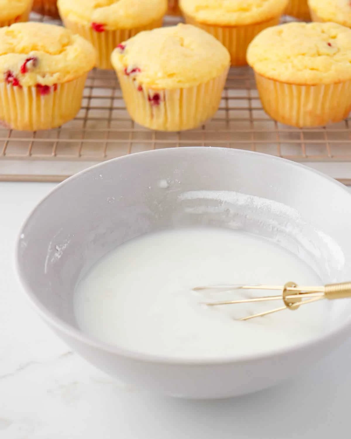 Lemon Cranberry Muffins