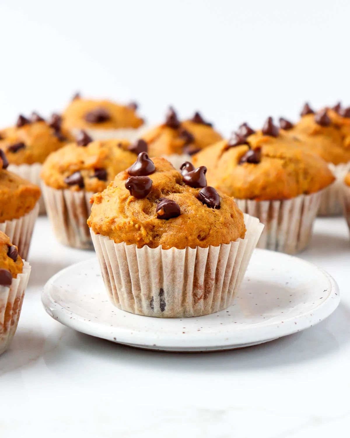 Easy Chocolate Chip Pumpkin Muffins