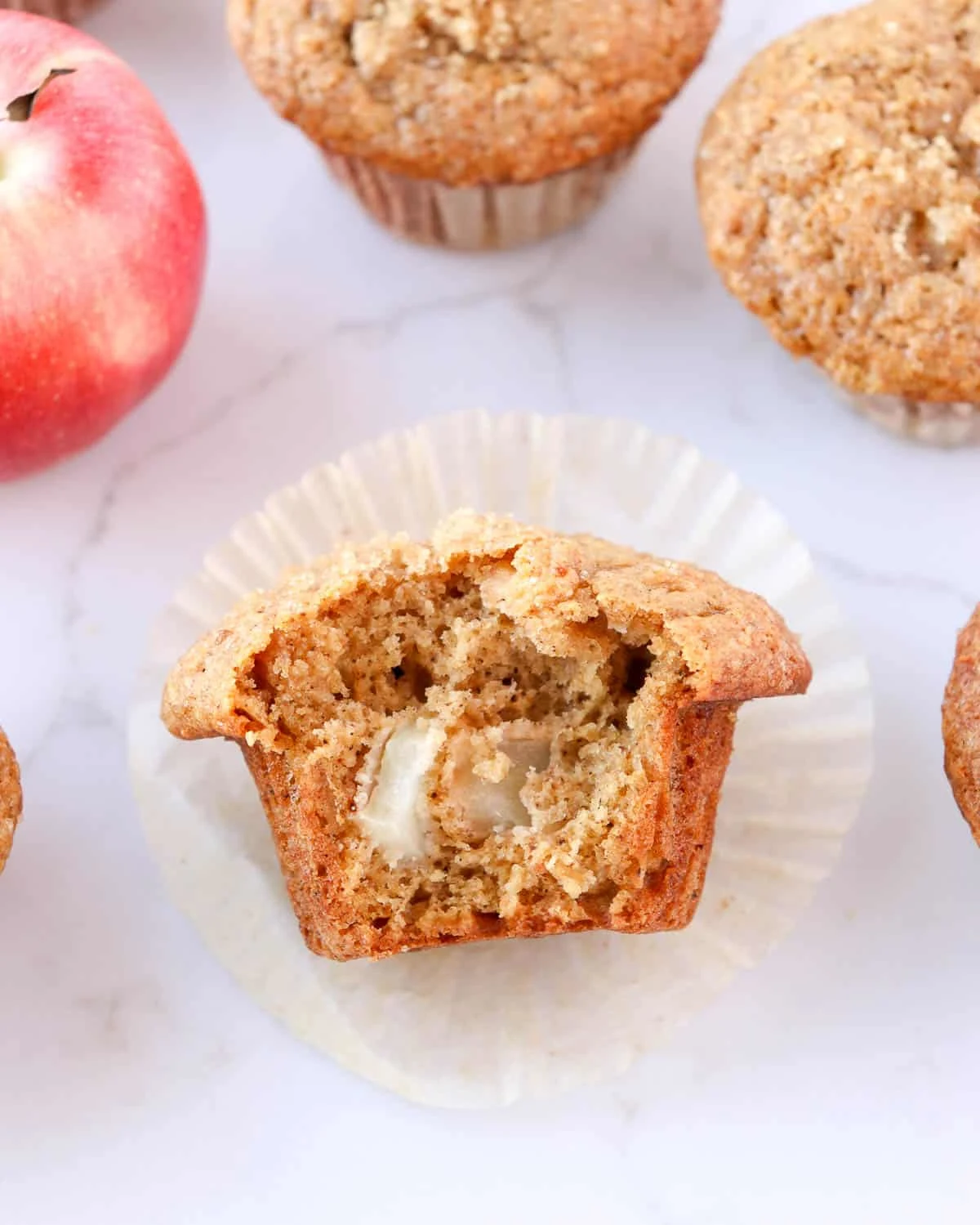 Easy Apple Spice Muffins (with applesauce)