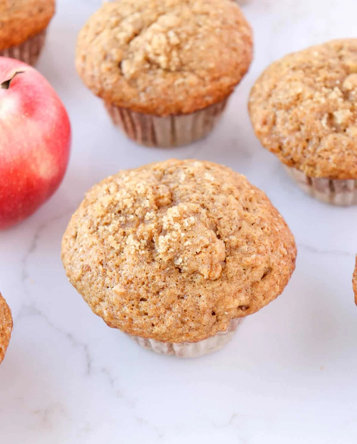 Easy Apple Spice Muffins (with applesauce)