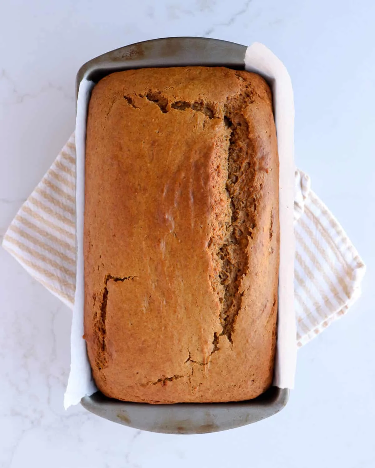 Moist Pumpkin Bread with Vanilla Glaze