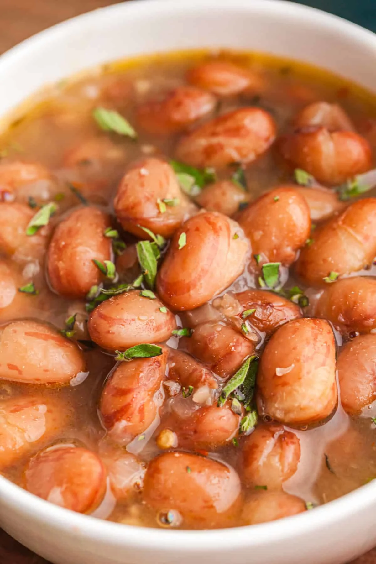 Cranberry Beans (Brothy Borlotti Bean Recipe)