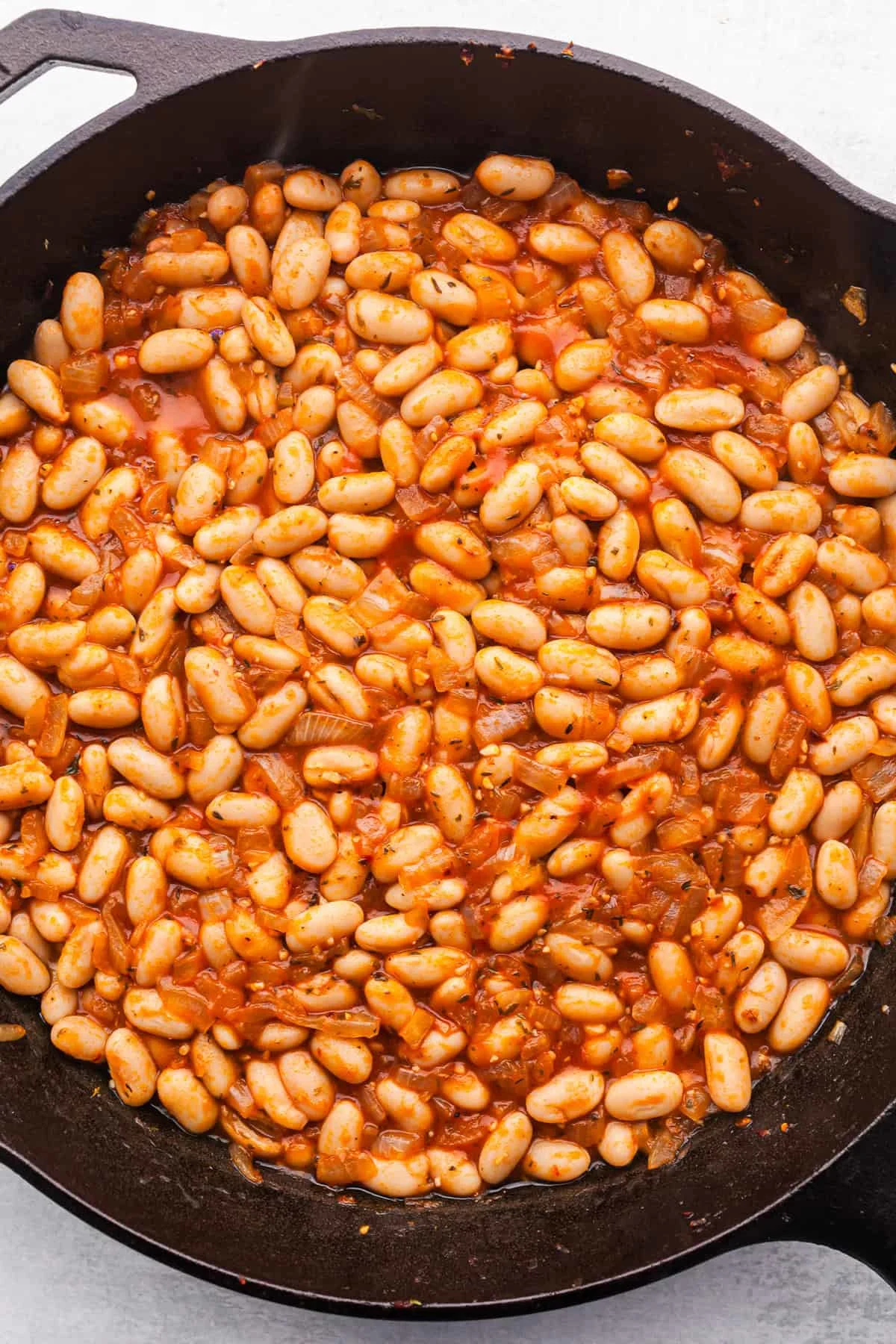 Cheesy White Bean Tomato Bake