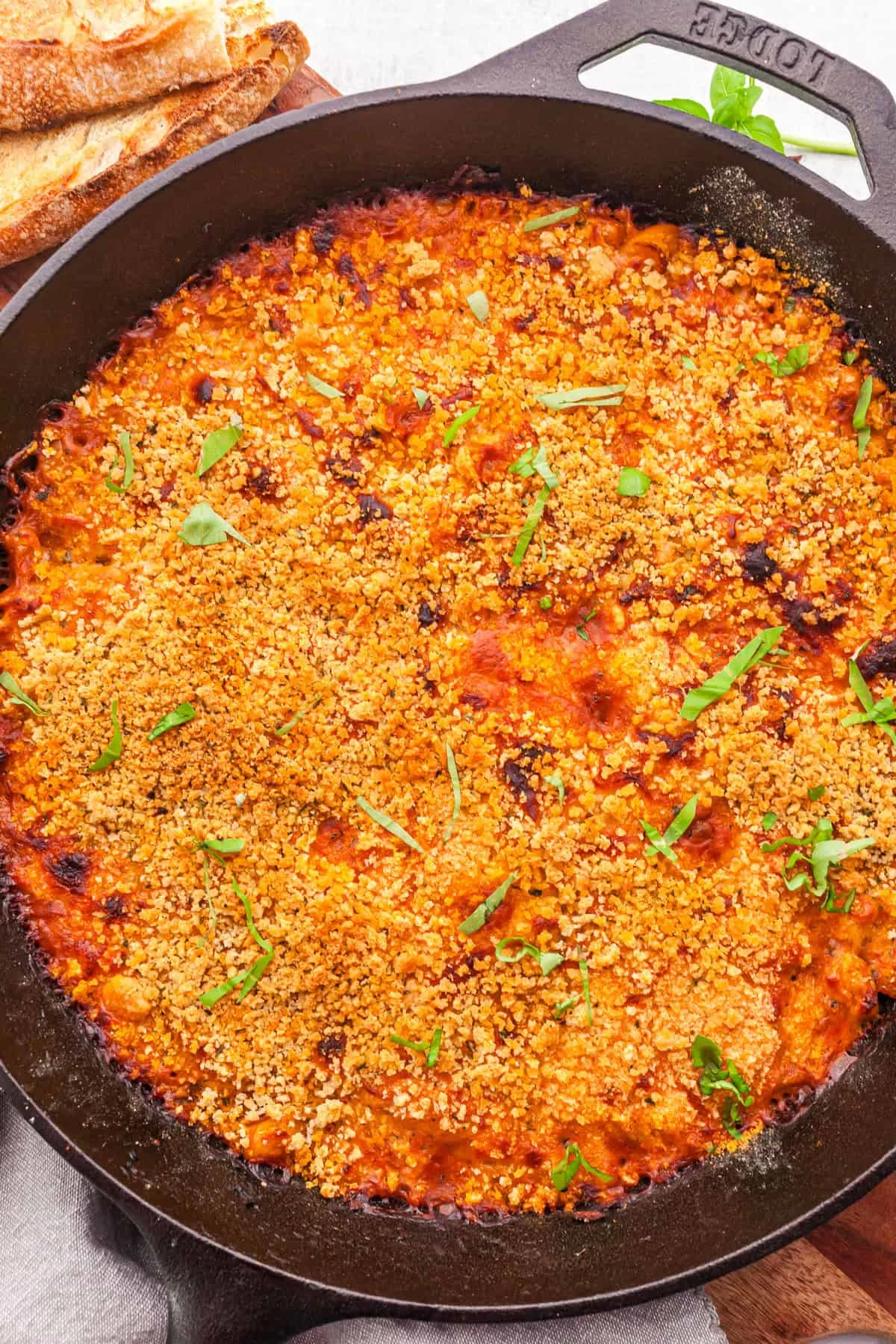 Cheesy White Bean Tomato Bake