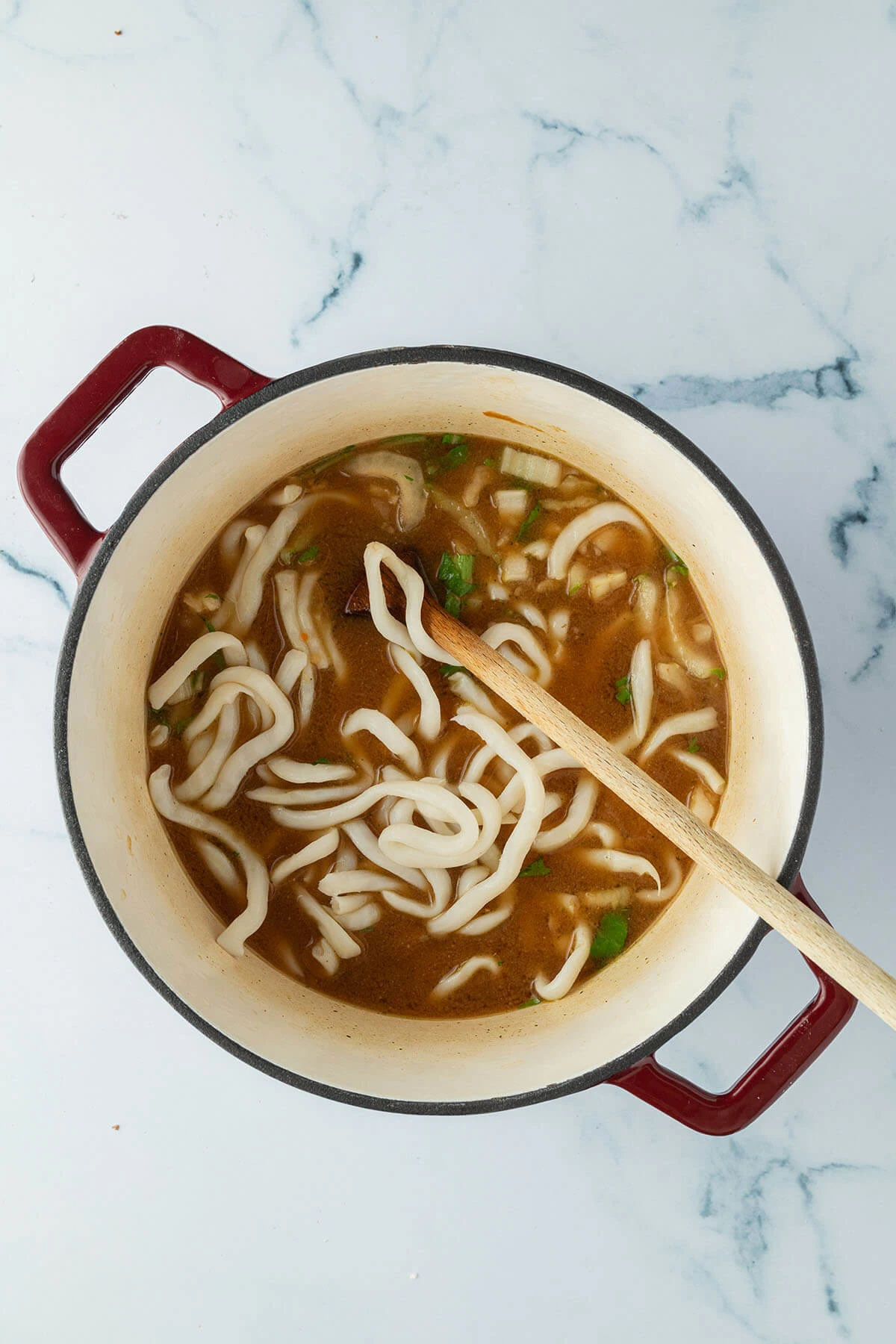 Quick Udon Miso Soup