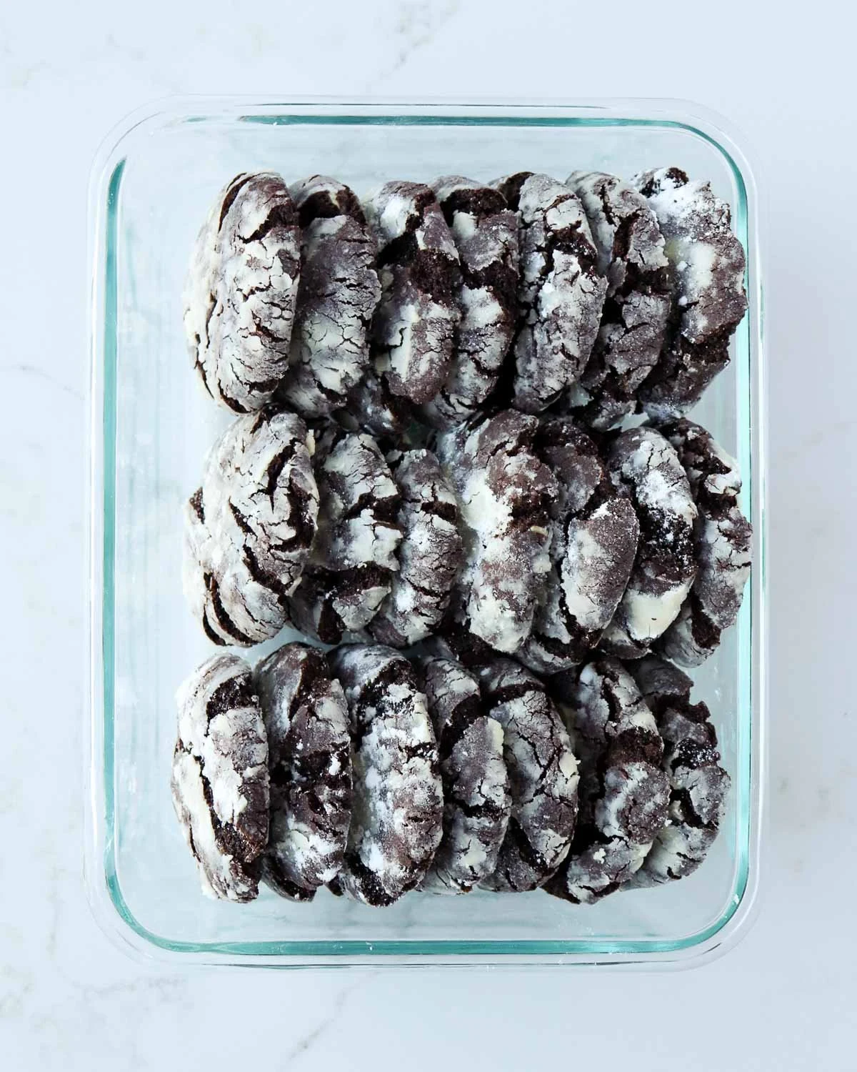 Andes Chocolate Peppermint Crinkle Cookies