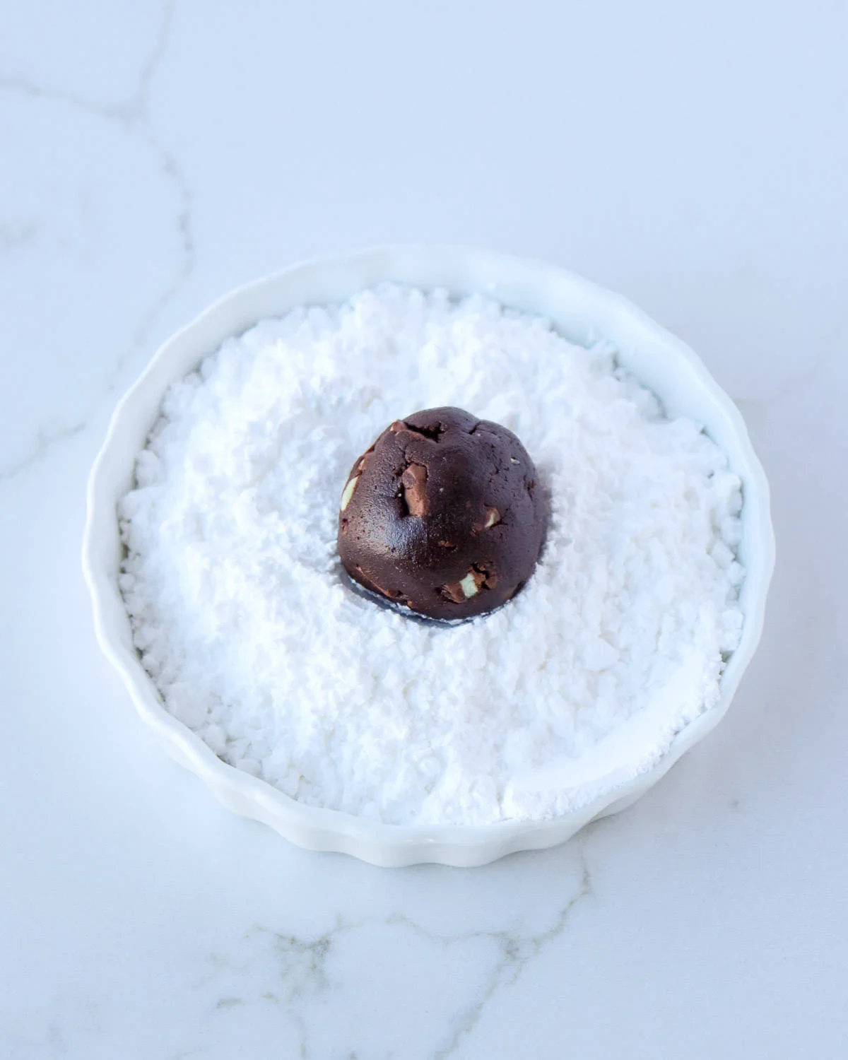 Andes Chocolate Peppermint Crinkle Cookies