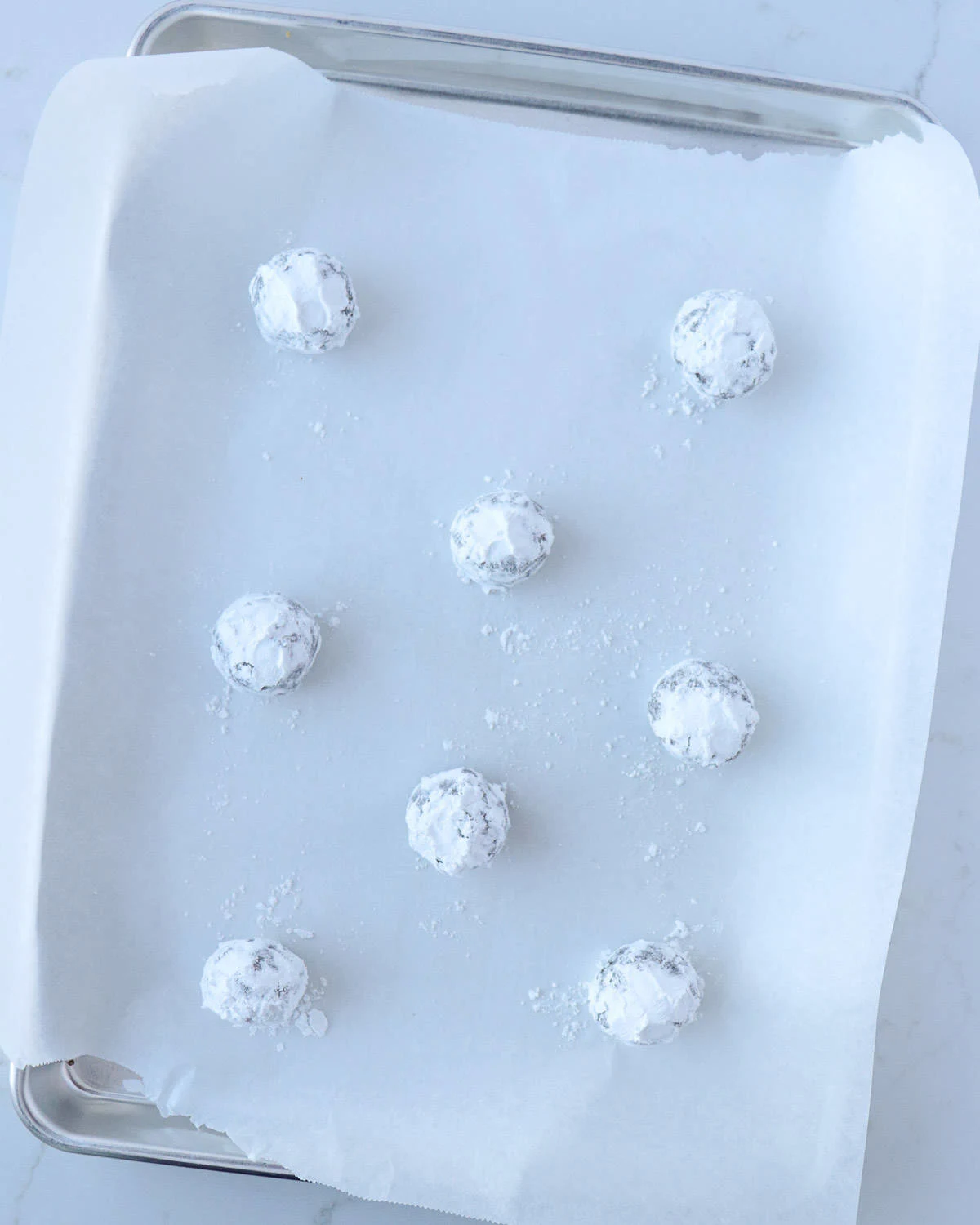 Andes Chocolate Peppermint Crinkle Cookies