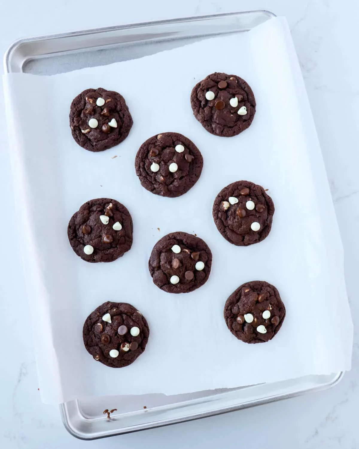 Triple Chocolate Fudge Cookies