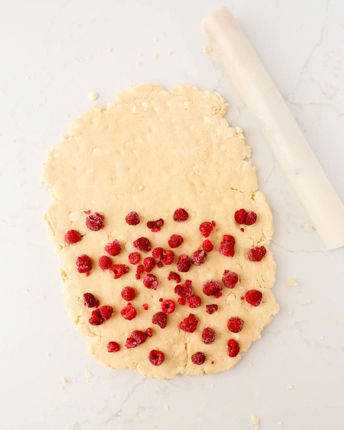 Raspberry White Chocolate Scones