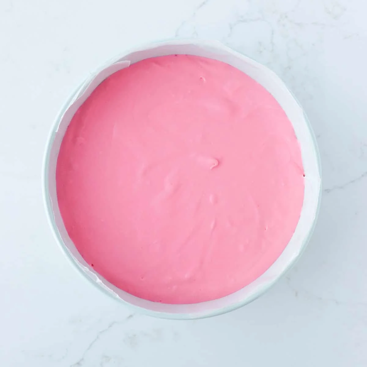 Raspberry Jello Cheesecake (no bake)