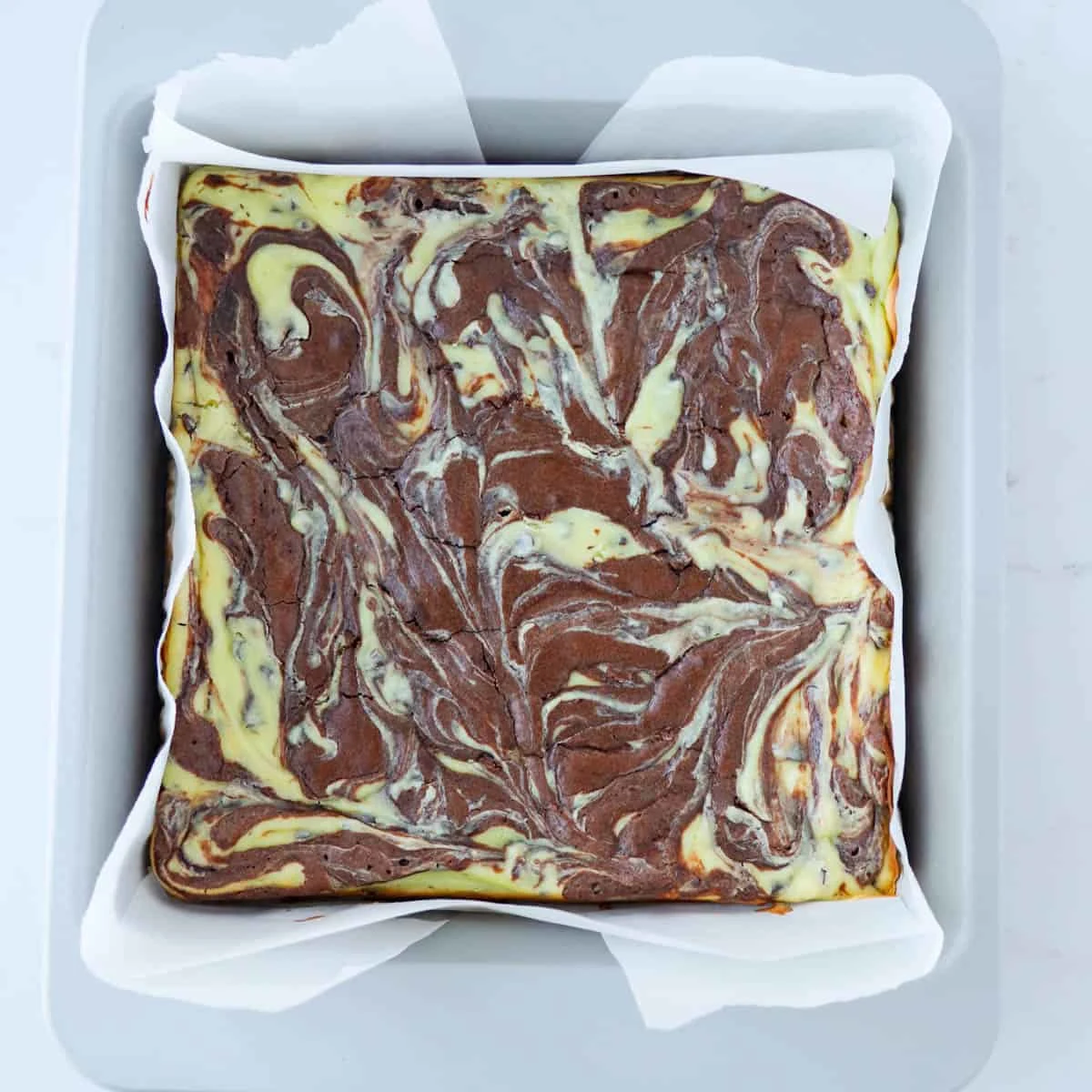 Mint Cream Cheese Brownies