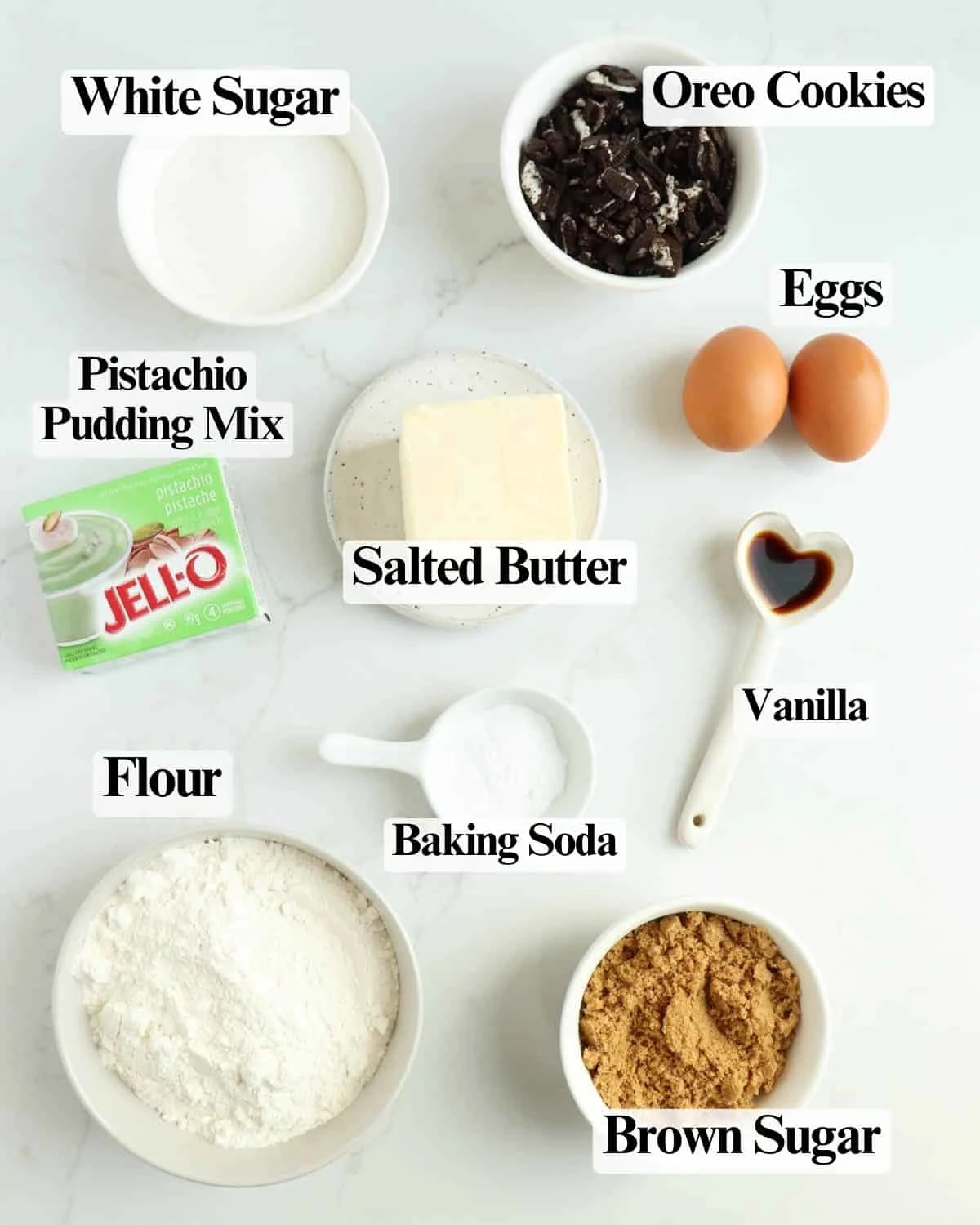 Oreo Pistachio Pudding Cookies