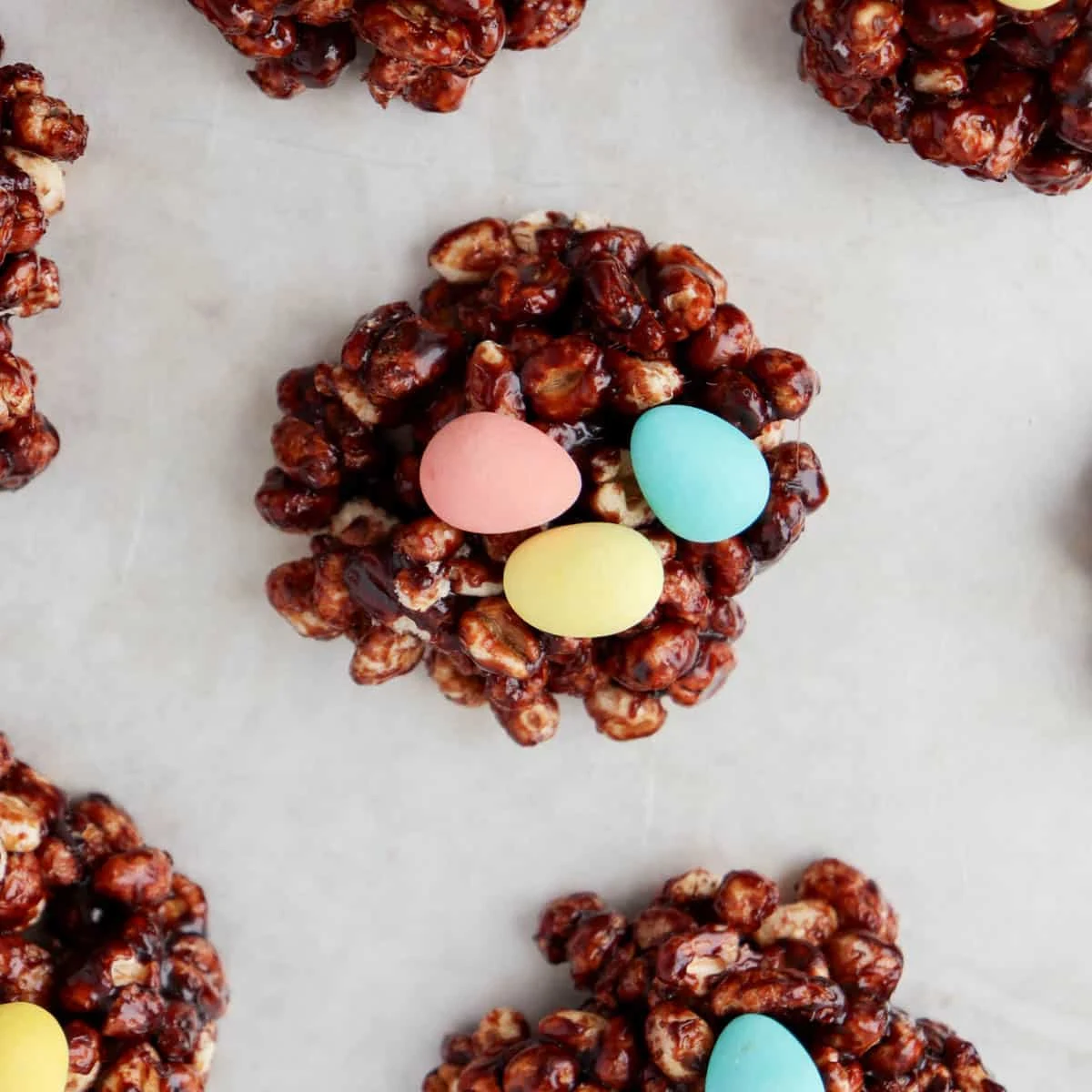 Puffed Wheat Mini Egg Nests