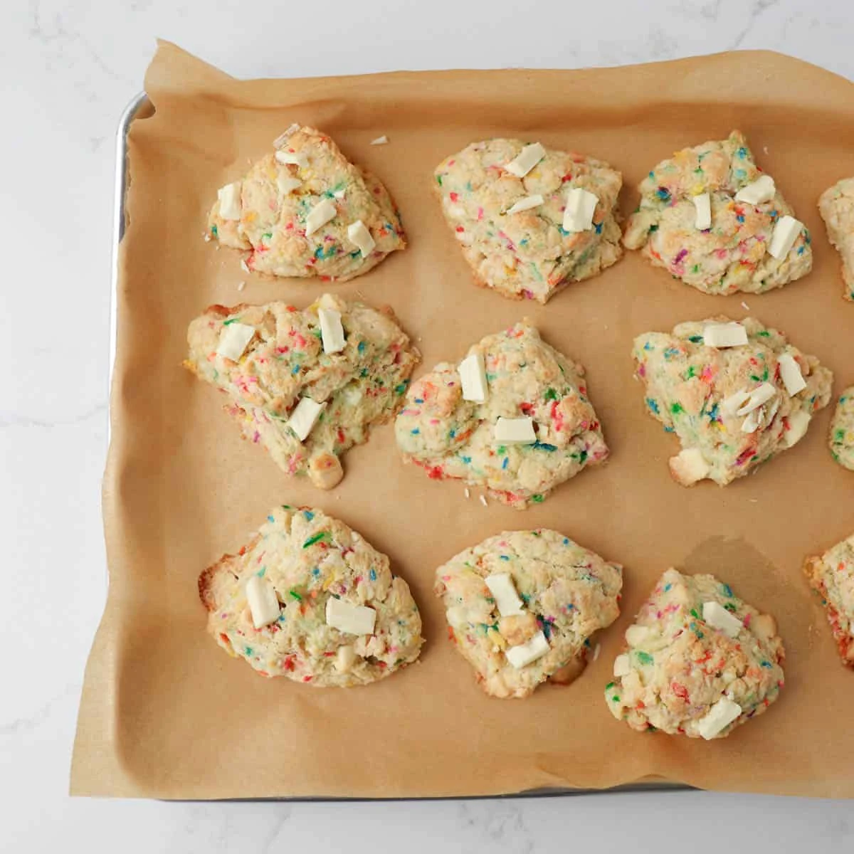 Birthday Cake Scones
