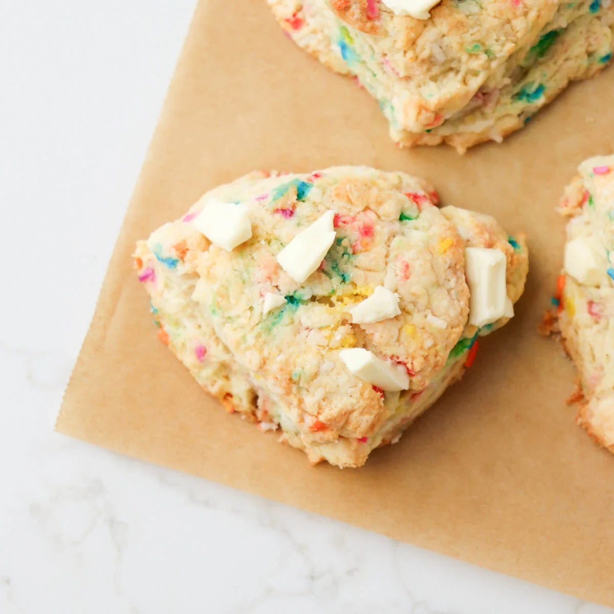 Birthday Cake Scones