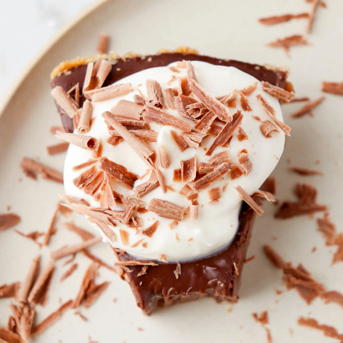 Dark Chocolate Cream Pie