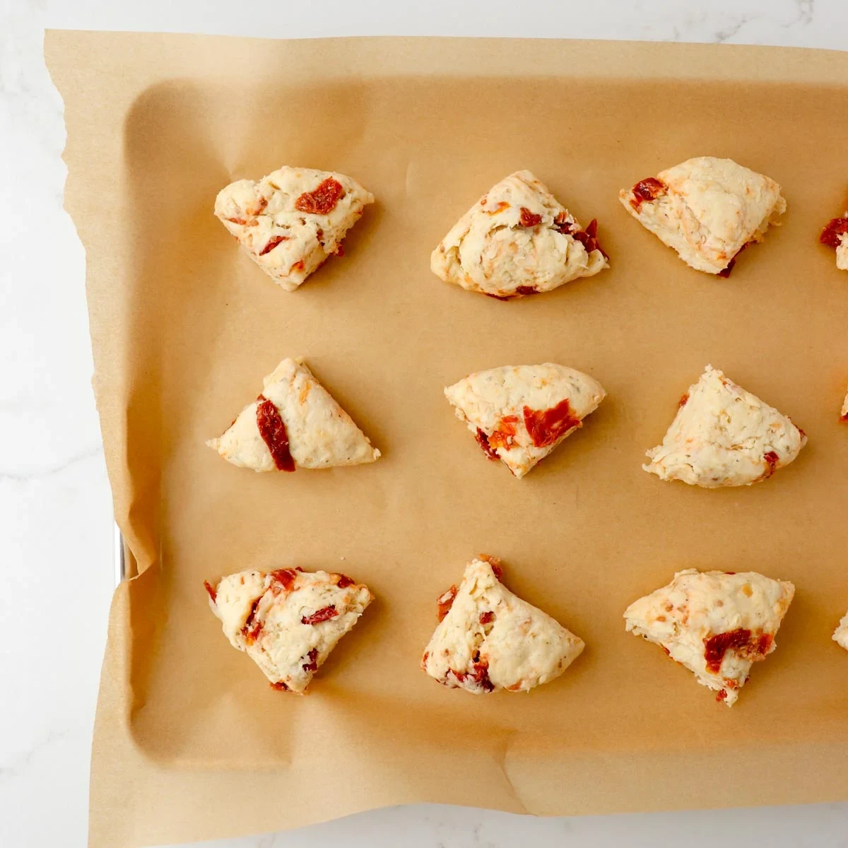 Smoked Cheddar Sun-Dried Tomato Scones
