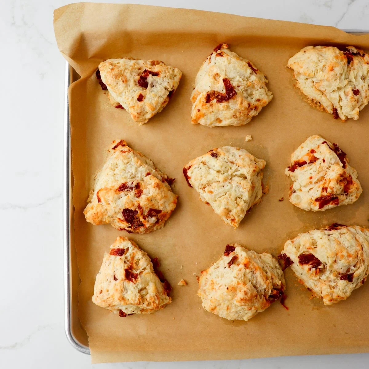Smoked Cheddar Sun-Dried Tomato Scones