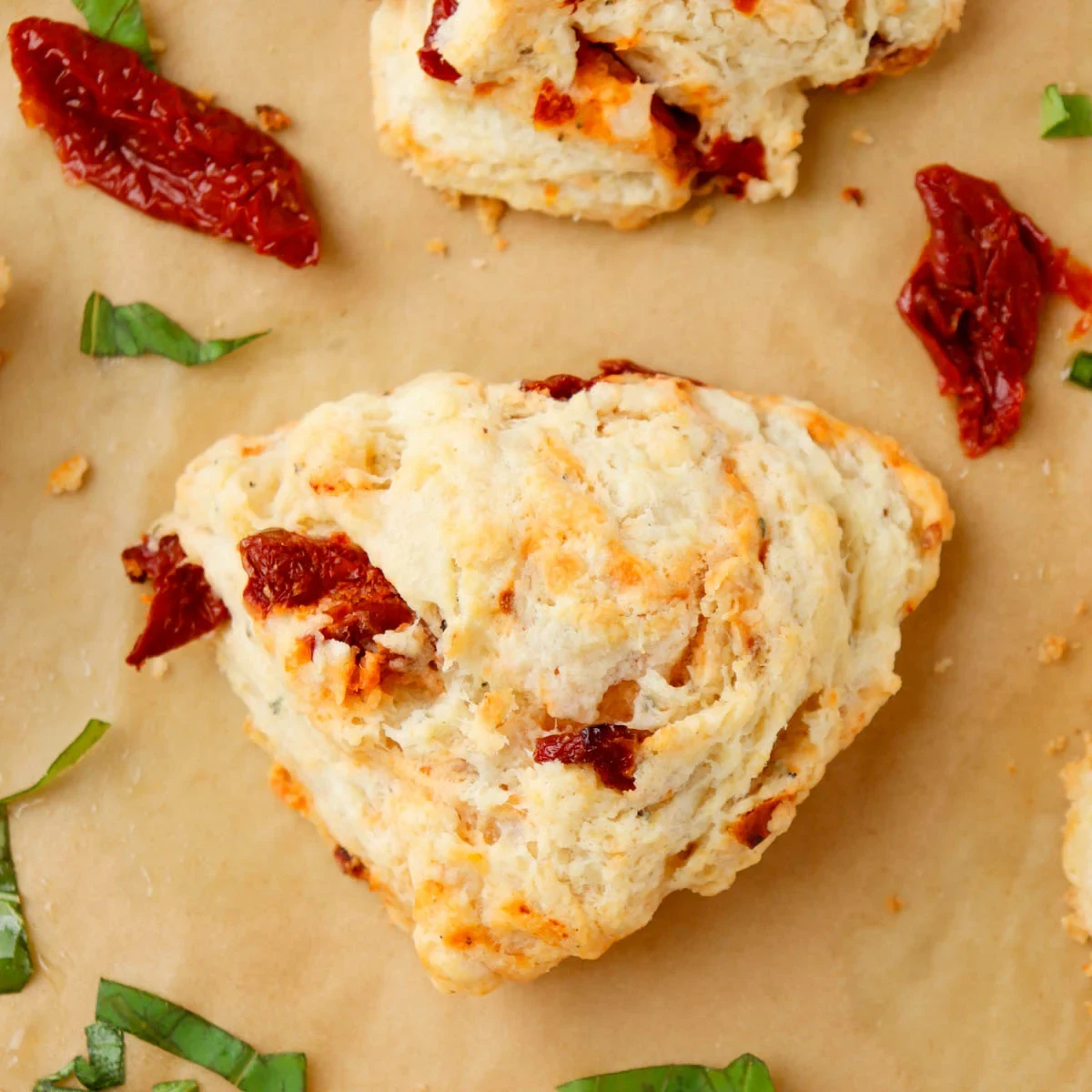 Smoked Cheddar Sun-Dried Tomato Scones