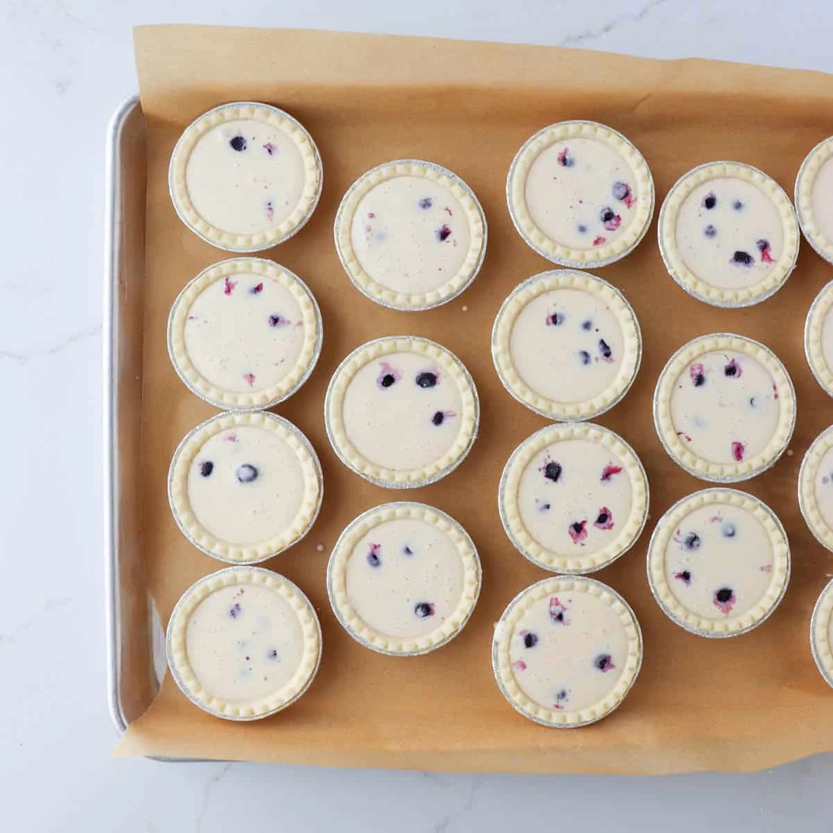 Blueberry Custard Tarts