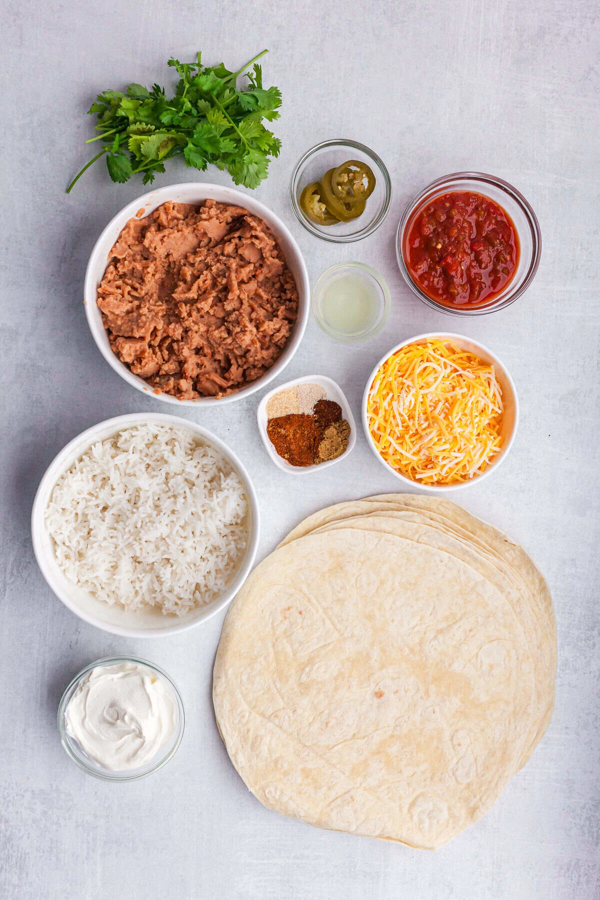 Cheesy Bean and Rice Burrito