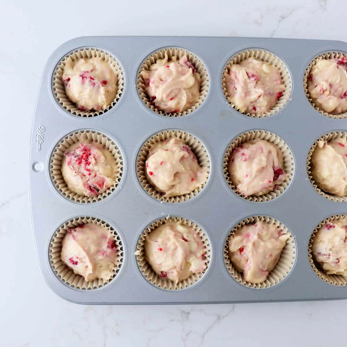 Raspberry White Chocolate Muffins
