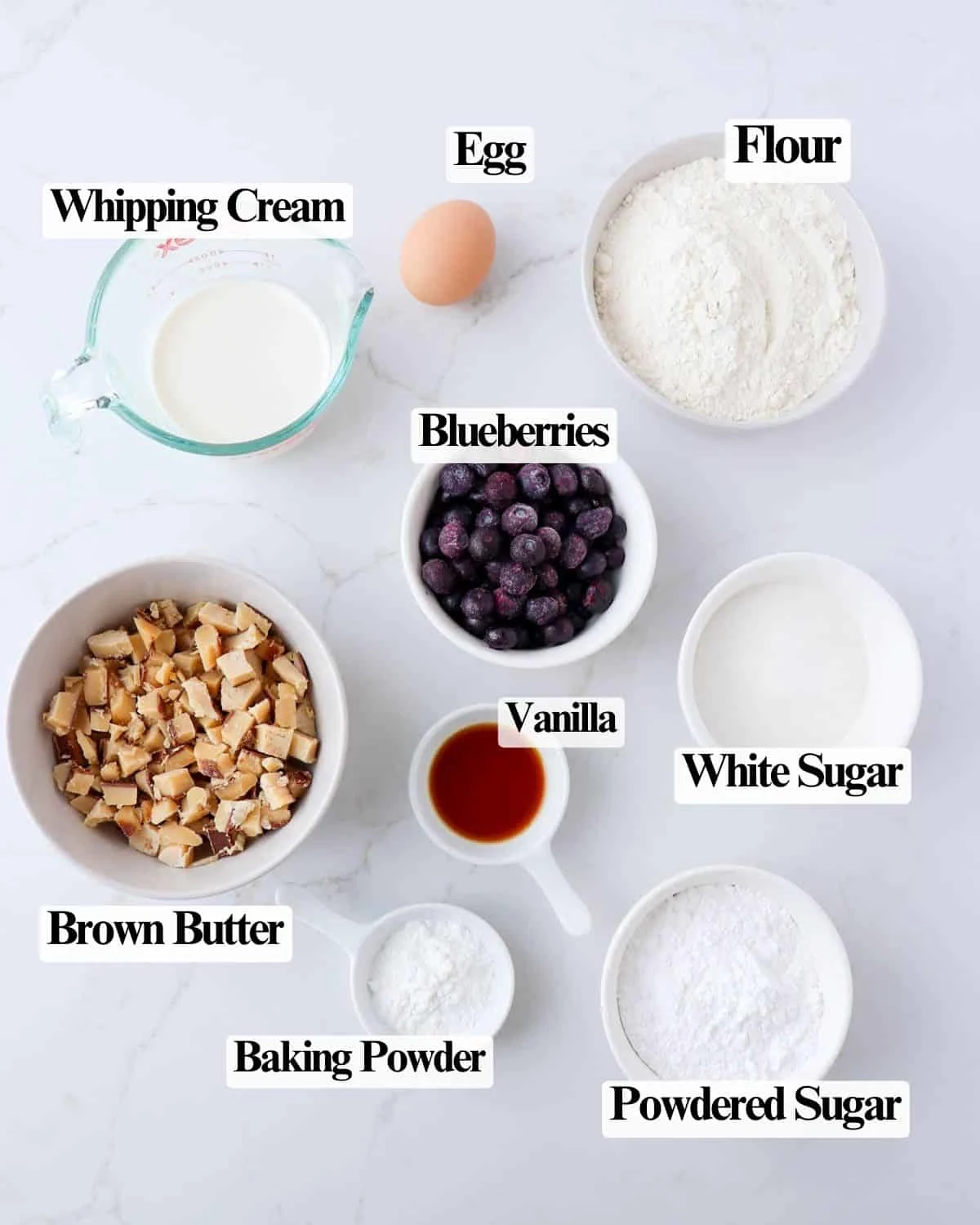 Blueberry Brown Butter Scones