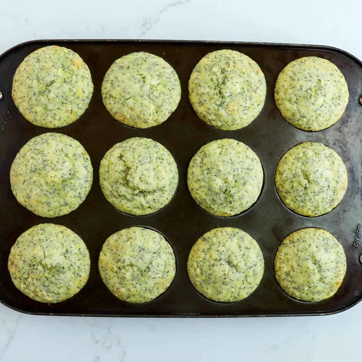 Zucchini Lemon Poppy Seed Muffins
