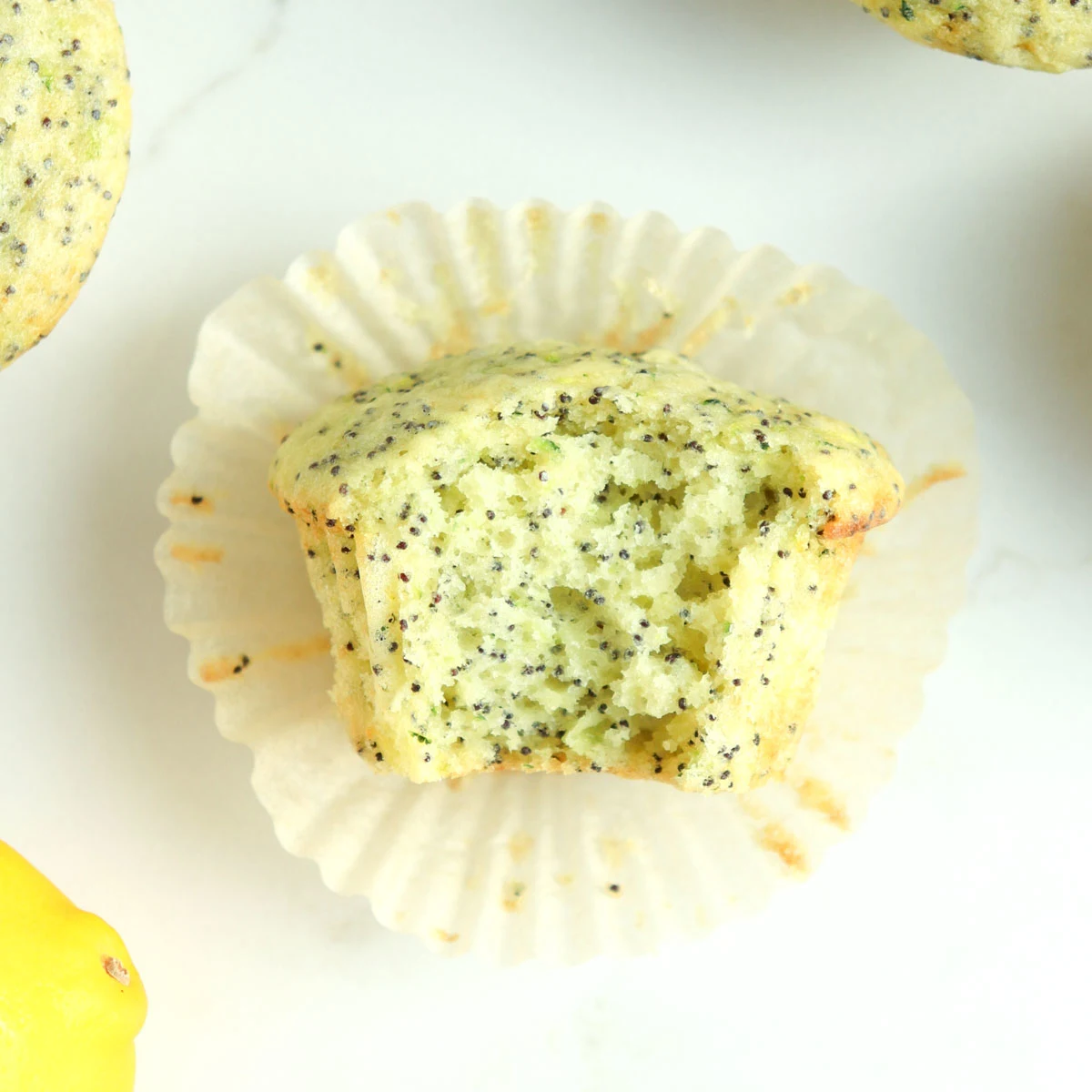 Zucchini Lemon Poppy Seed Muffins
