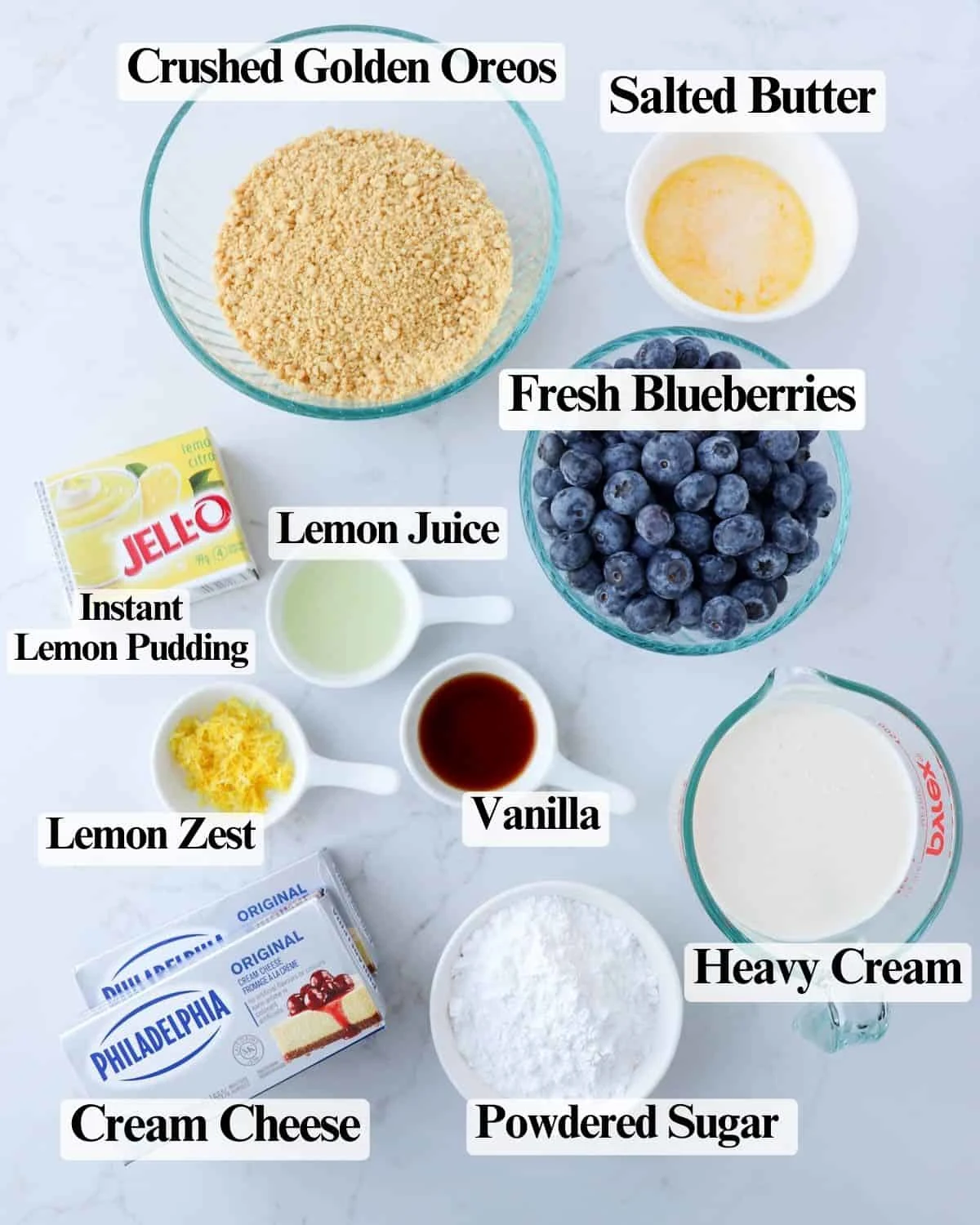 No-Bake Blueberry Lemon Cheesecake