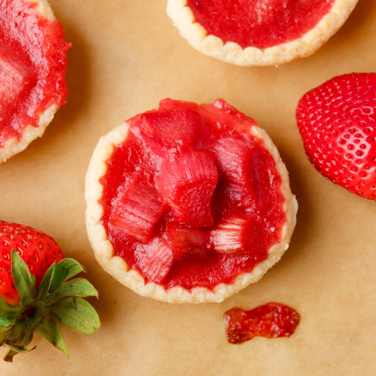 Strawberry Rhubarb Tarts