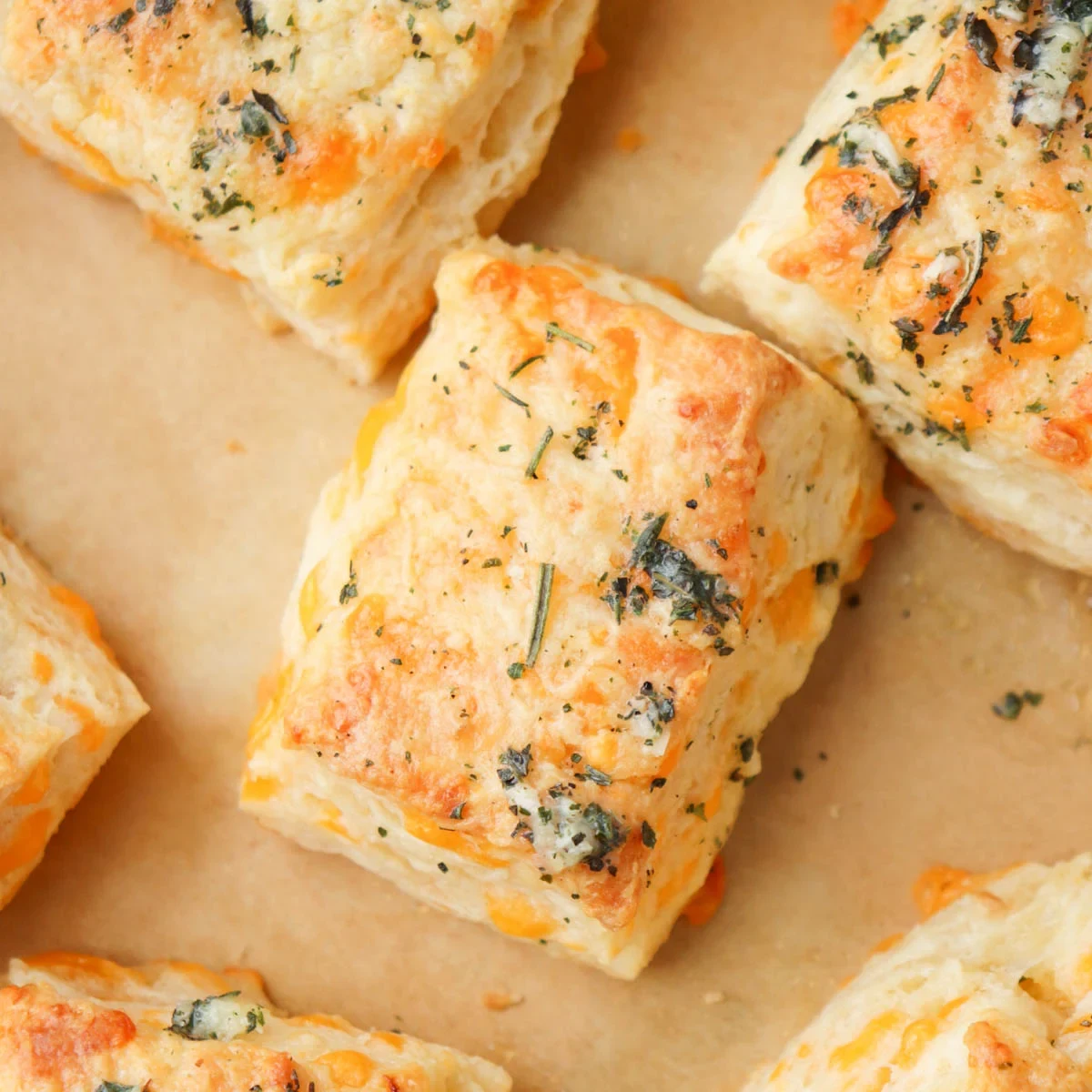 Cheddar Garlic Butter Biscuits