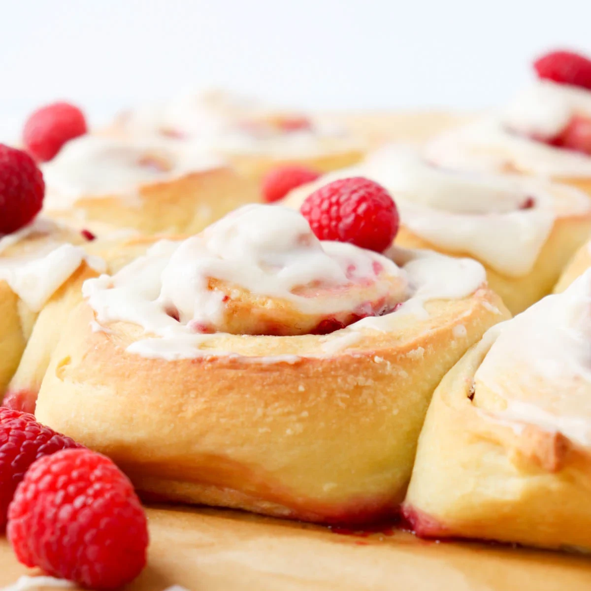 Raspberry Brioche Sweet Rolls