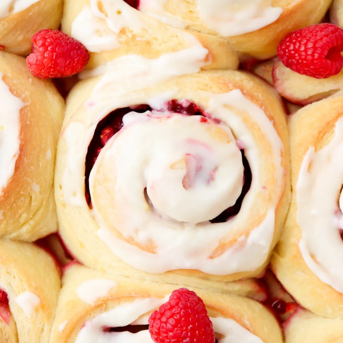 Raspberry Brioche Sweet Rolls