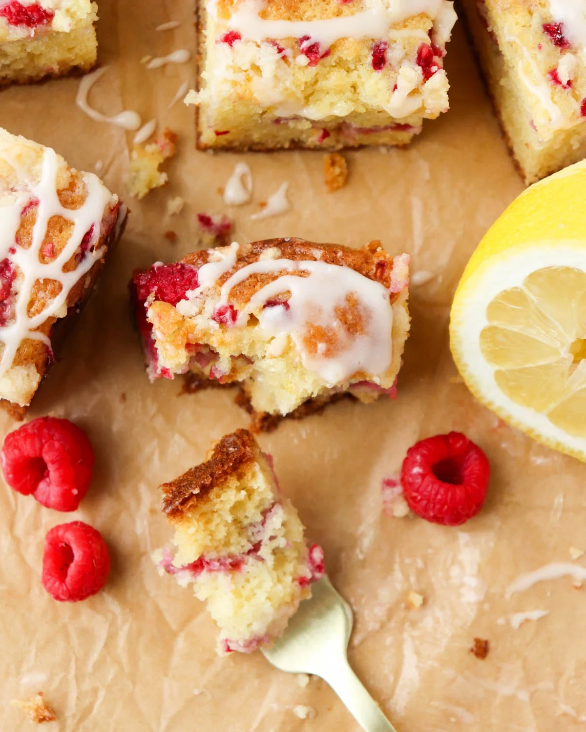 Raspberry Lemon Coffee Cake