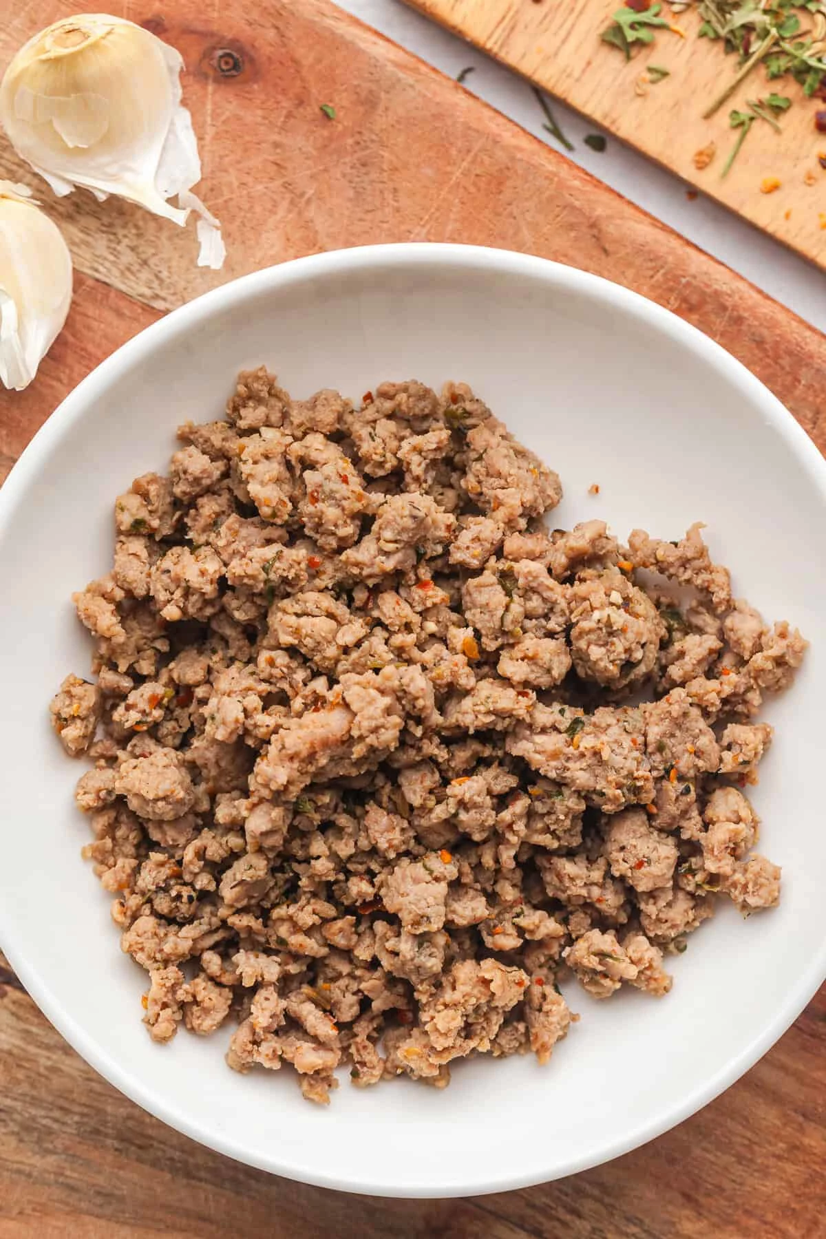 Crumbled Italian Turkey Sausage