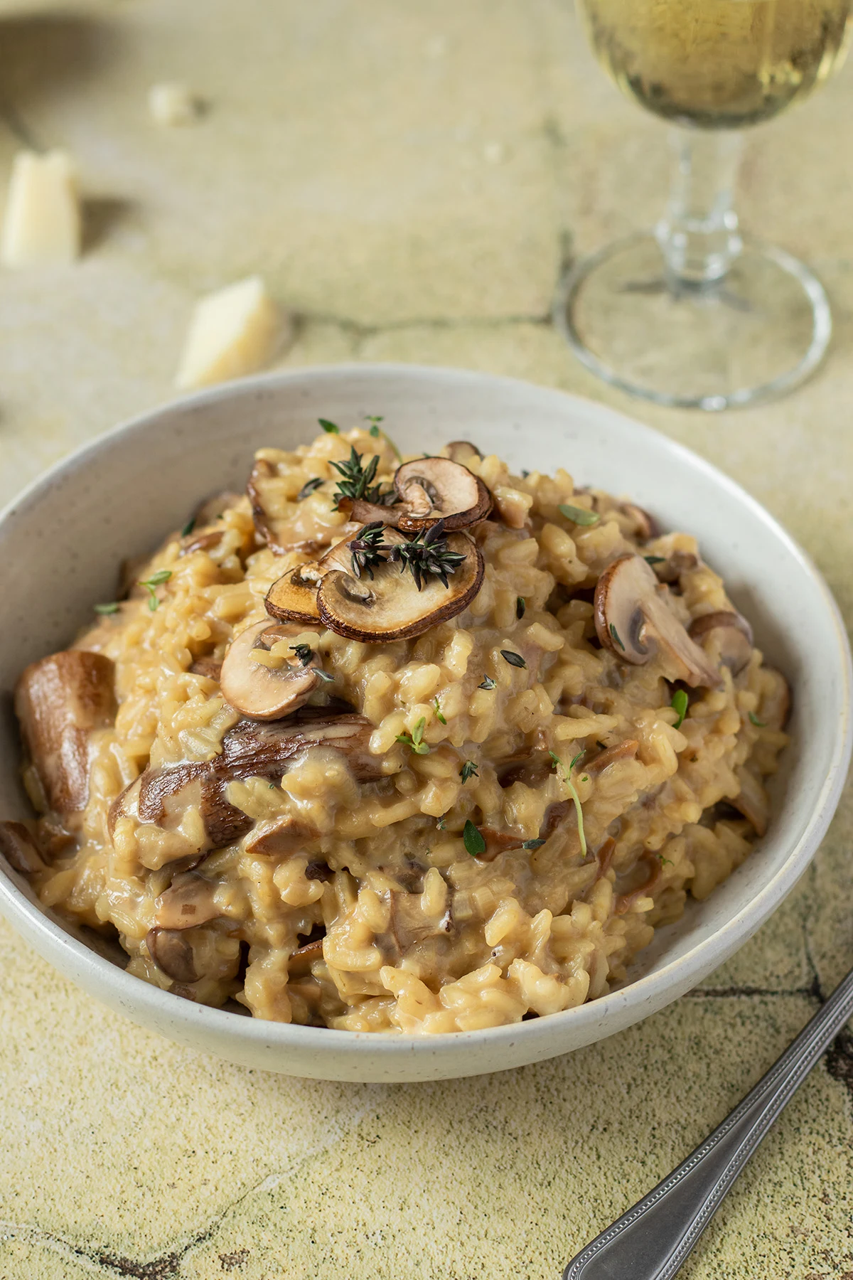 Simple Porcini Mushroom Risotto