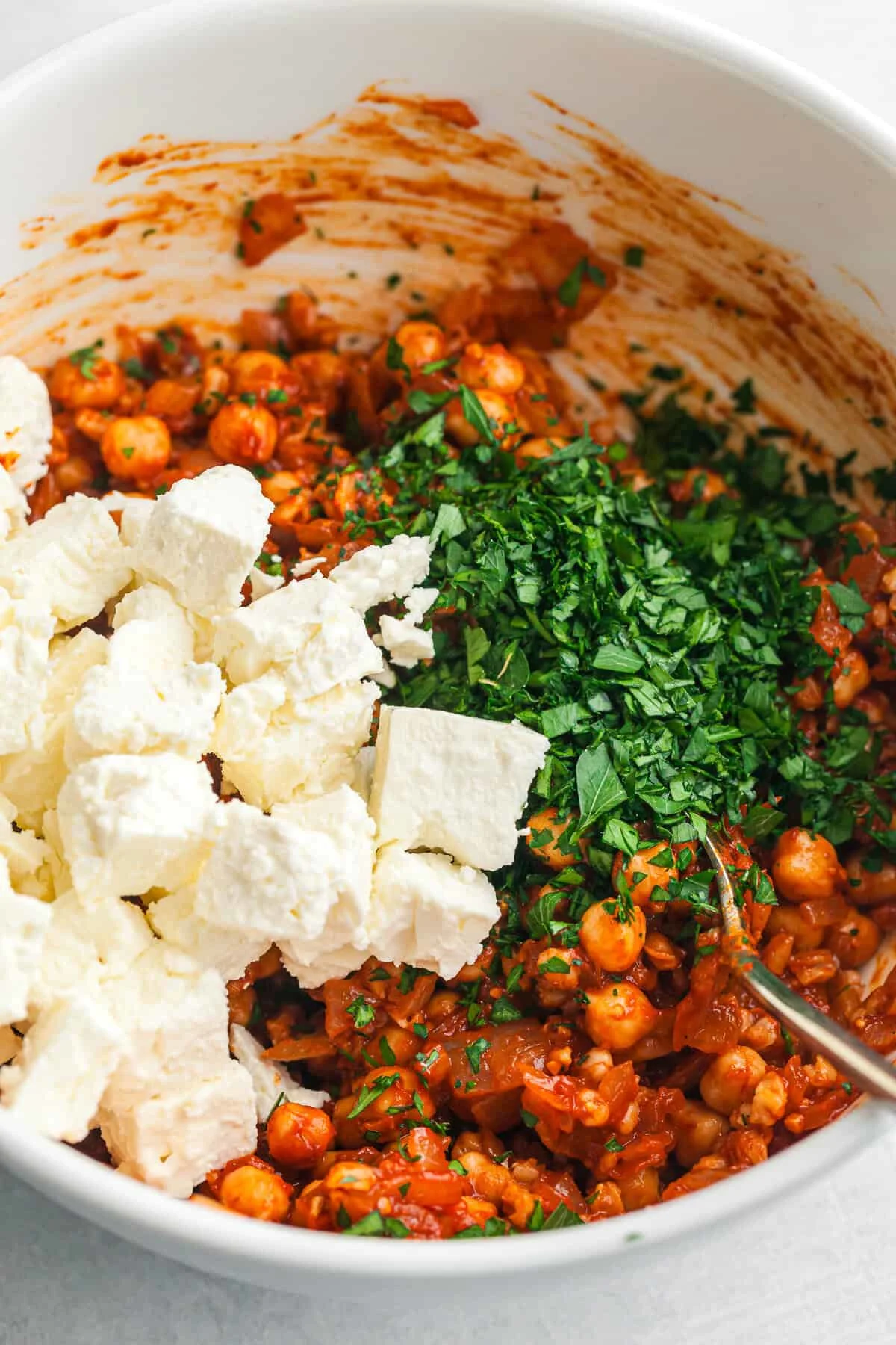 Harissa Chickpea Stuffed Peppers