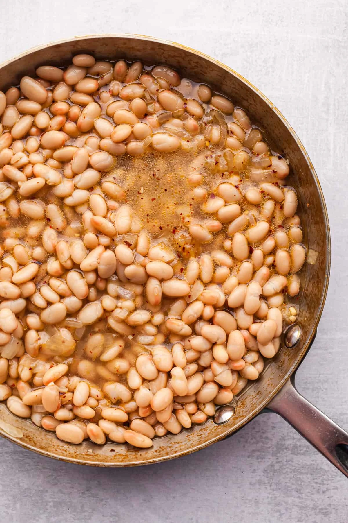 Sautéed White Beans with Parmesan and Lemon