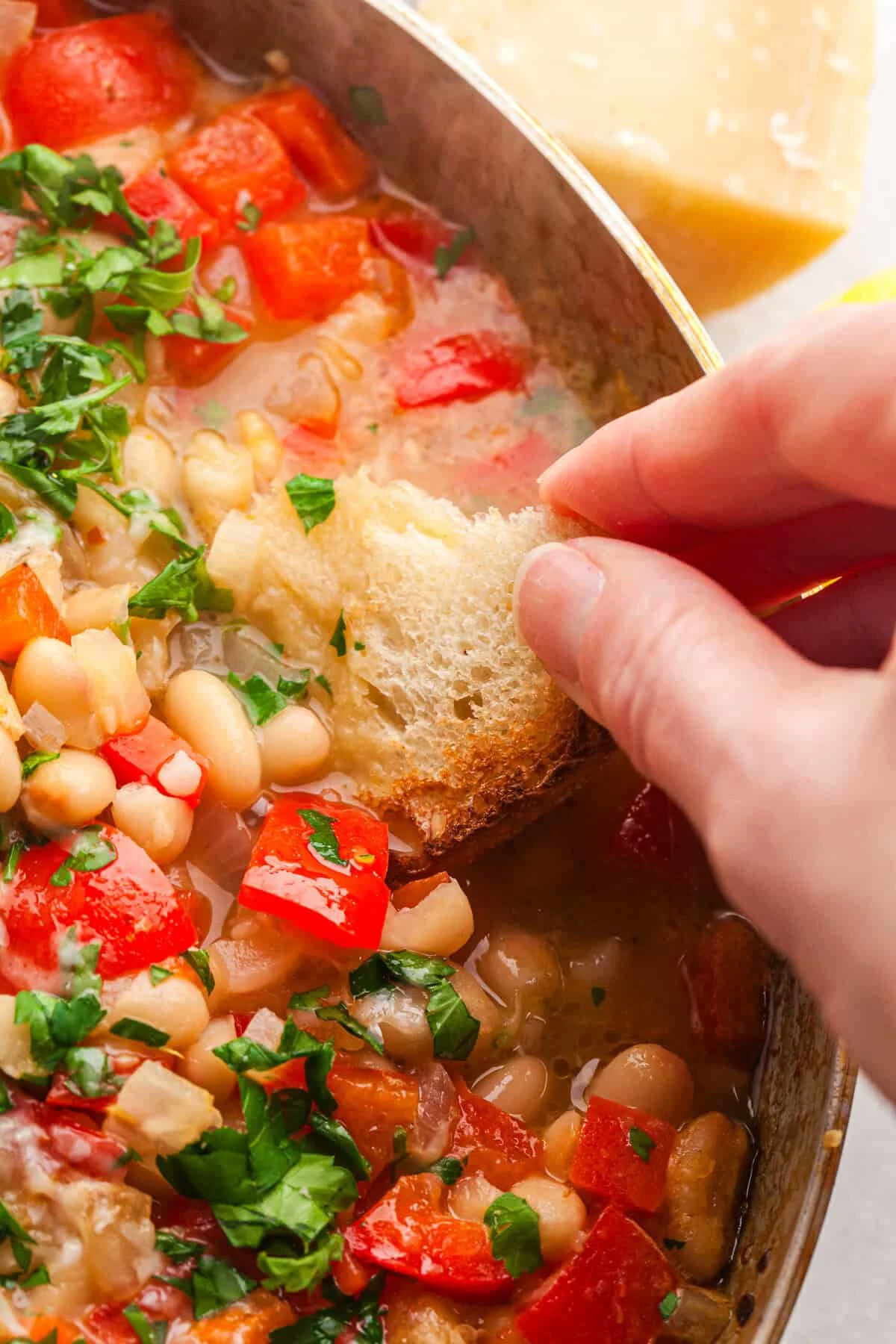 Sautéed White Beans with Parmesan and Lemon