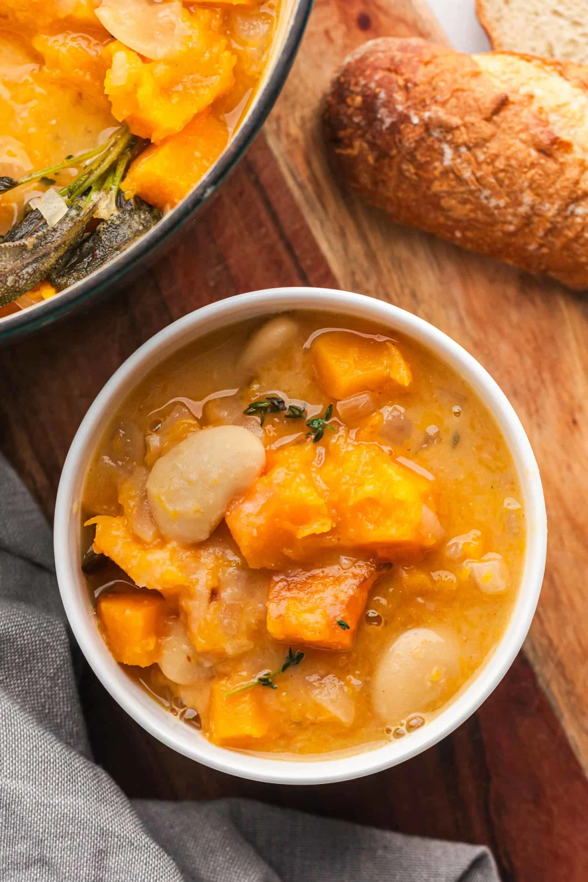 Cozy Fall Stew with Butter Beans and Butternut Squash