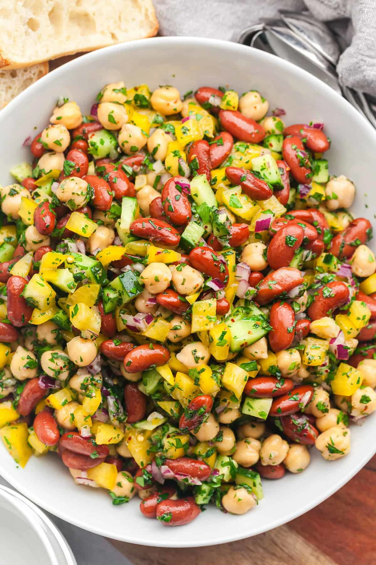 Chickpea and Kidney Bean Salad