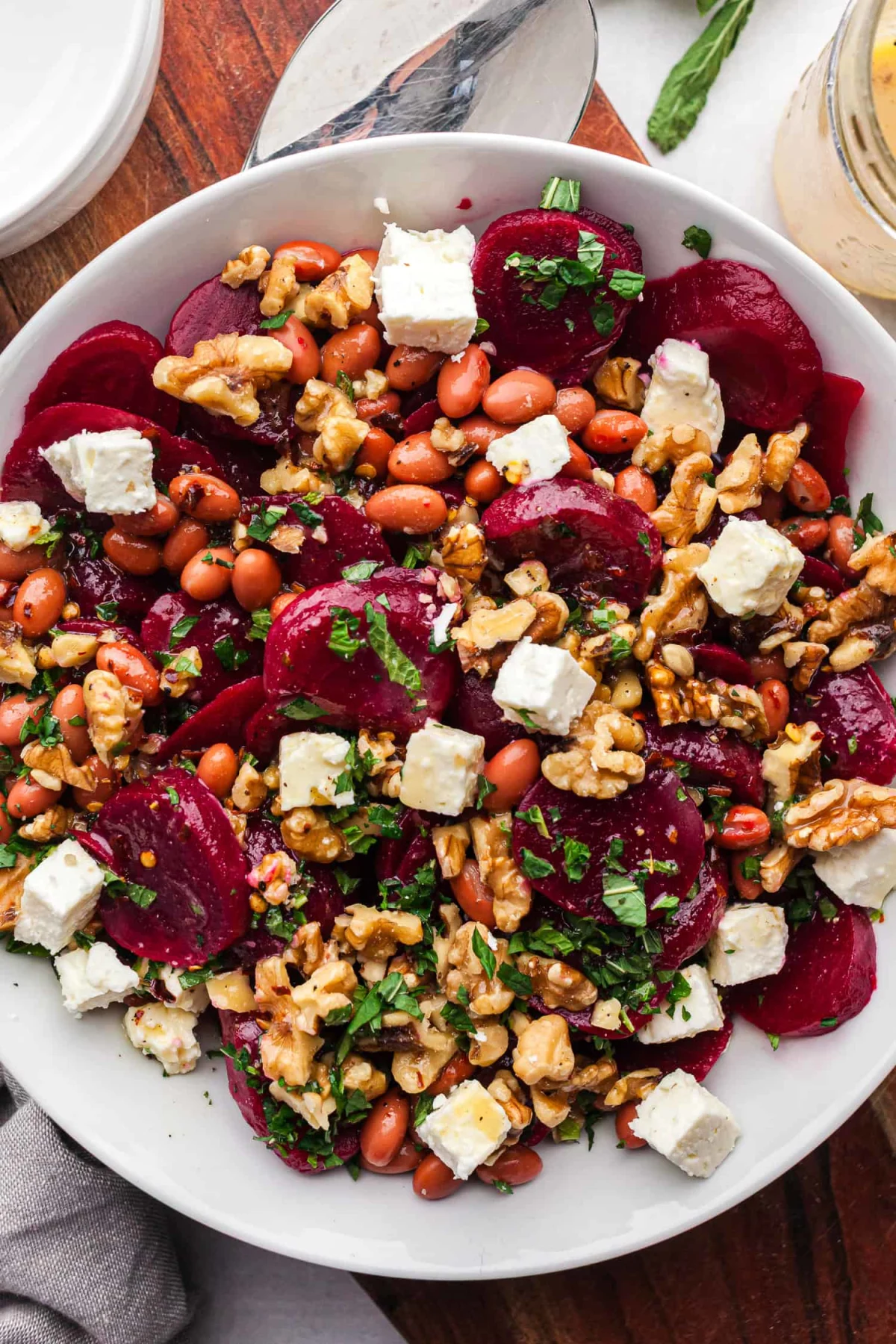 Beet Salad with Feta and Walnuts