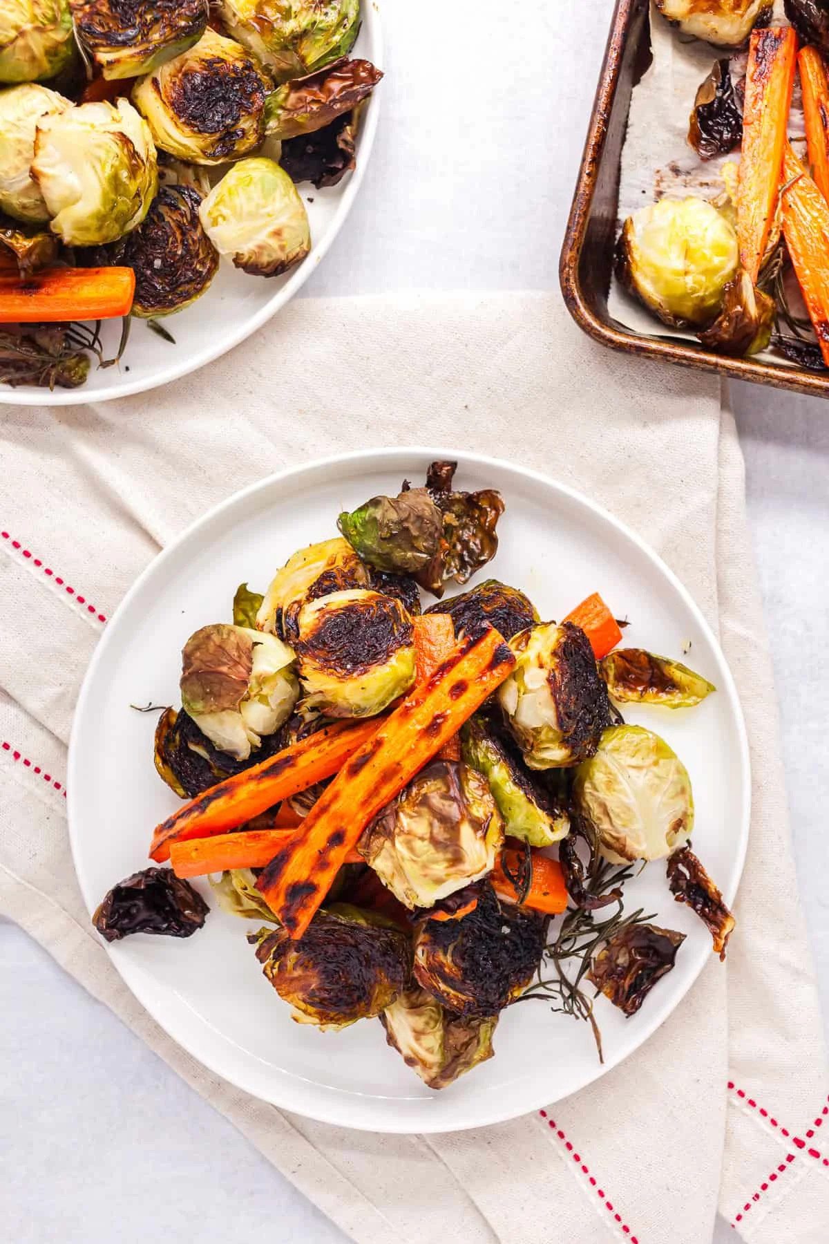 Roasted Brussels Sprouts and Carrots