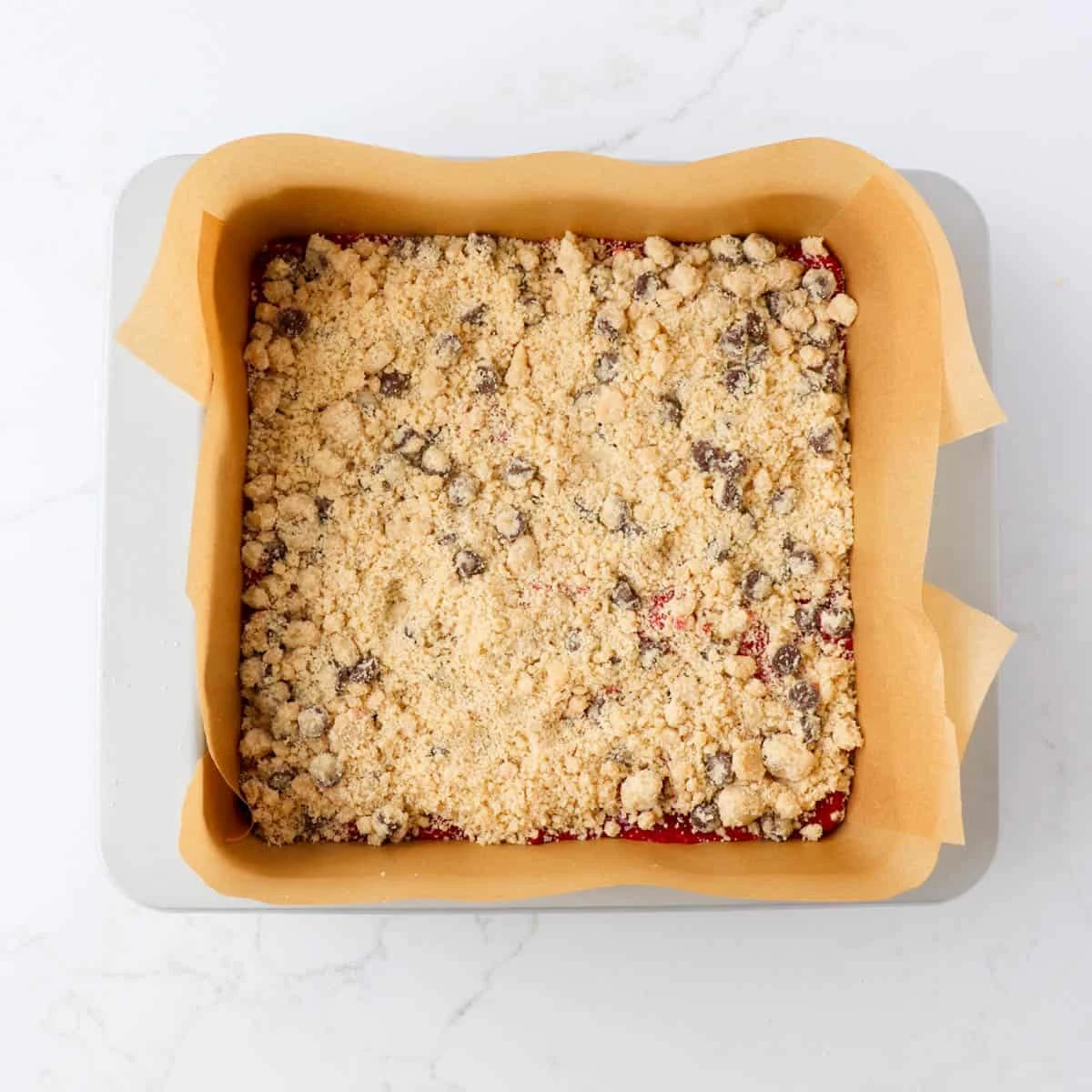 Raspberry Chocolate Chip Bars