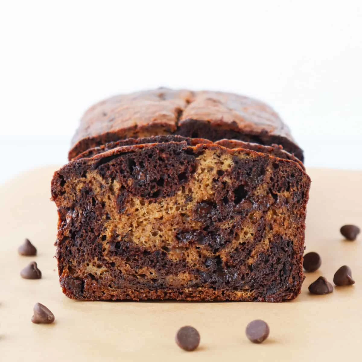 Chocolate Marbled Banana Bread