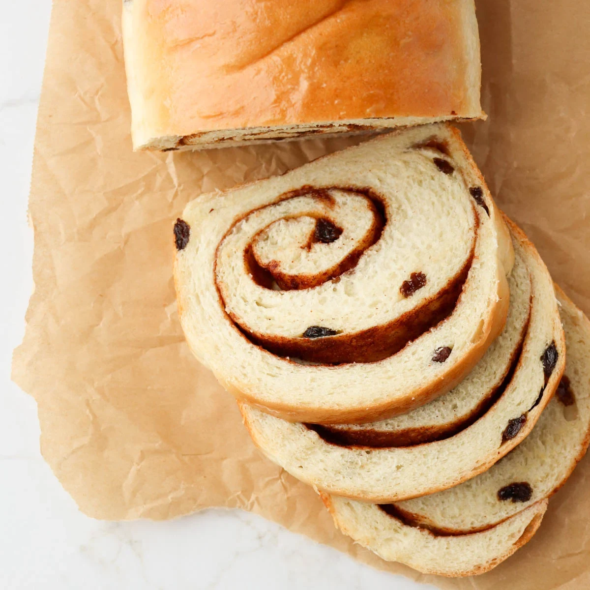 Cinnamon Swirl Raisin Bread